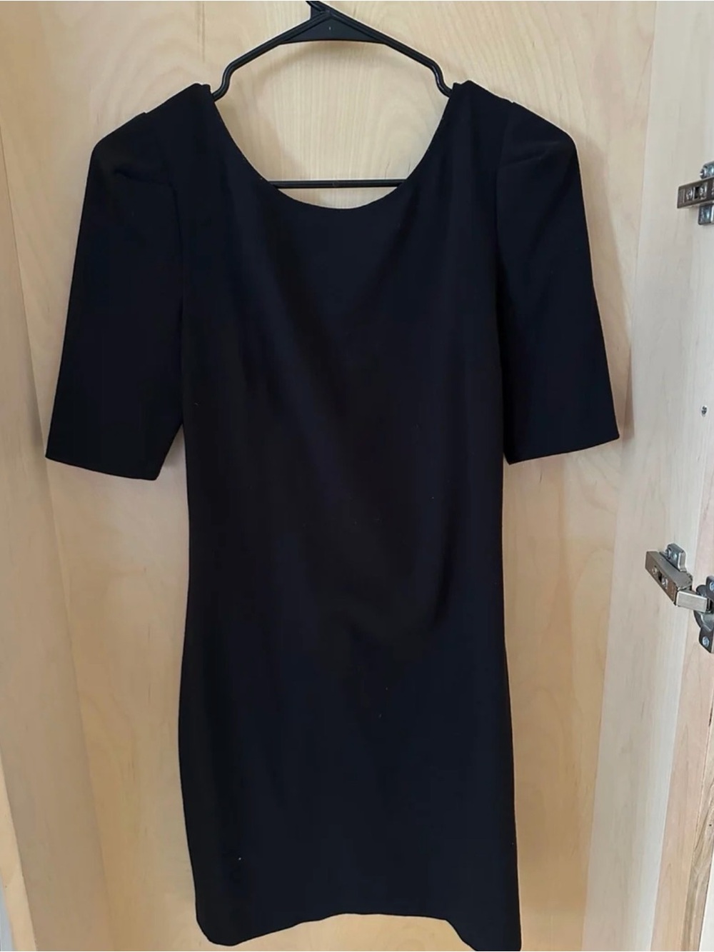 ba&sh Black Short-Sleeve Mini Dress